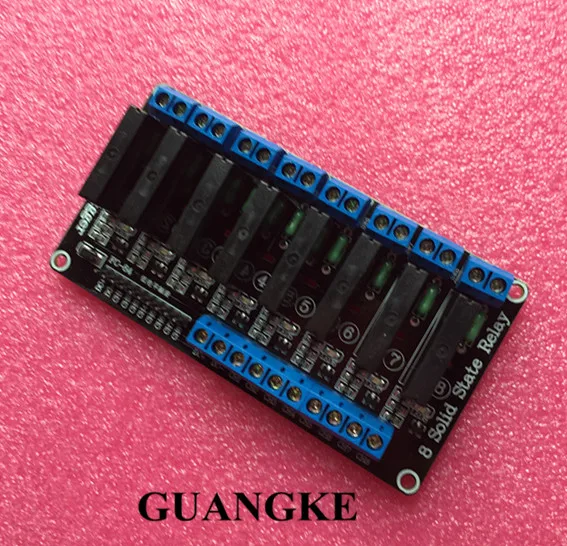 

1pcs 8 Channel 5V DC Relay Module Solid State High Level SSR AVR DSP
