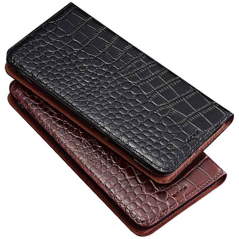 

HY11 Crocodile pattern genuine leather flip case for Blackberry Key2 phone case for Blackberry Key 2 phone bag free shipping