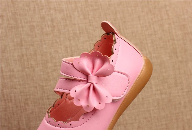 best leather shoes JGVIKOTO Sweet Cute Girls Shoes With Butterfly-knot Princess Toddlers Medium Children Flats Soft Children's Leather Shoes 21-30 children's sandals near me