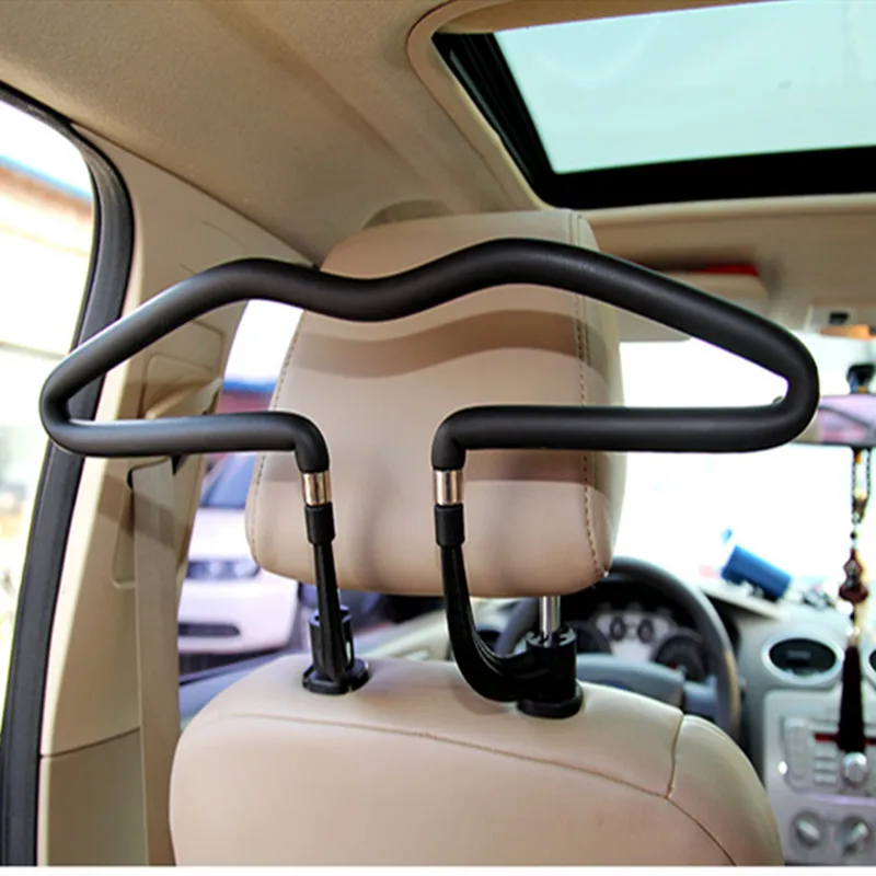 

Car coat hanger Stainless Steel Car Auto Seat Clothes Holder Accesseries Clothes Jackets Holder Suits Rack Black