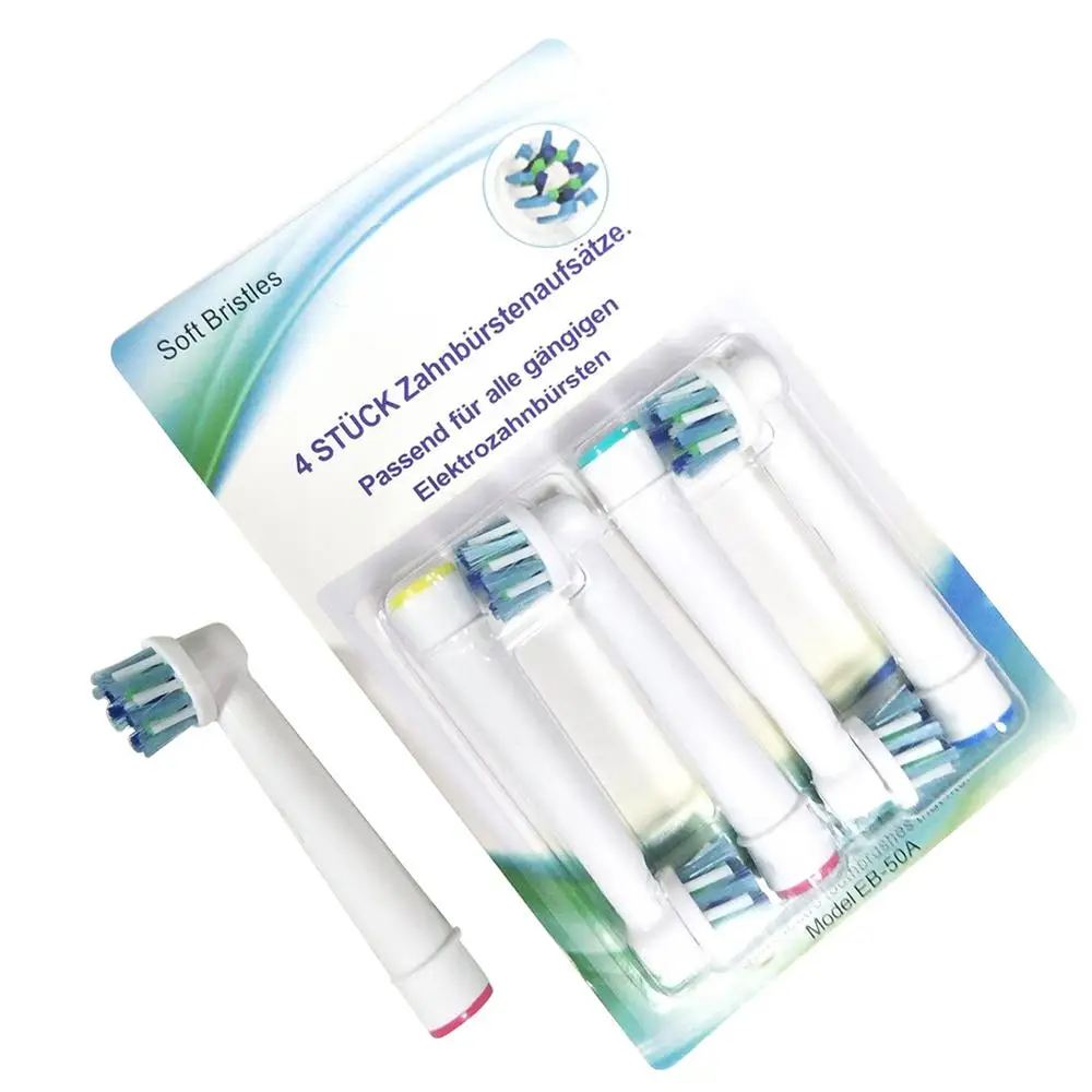 

Oral B 4PCS/lot Replacement Brush Heads- Pack of 4 Crossaction Generic Electric Toothbrush Heads- Cross Action Toothbrushes