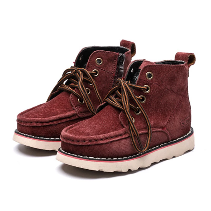 Size 21-37 Children boots high quality genuine leather kids boot fashion non-slip girls & boys ankle snow boots winter shoes Size 21-37 Children boots high quality genuine leather kids boot fashion non-slip girls & boys ankle snow boots winter shoes