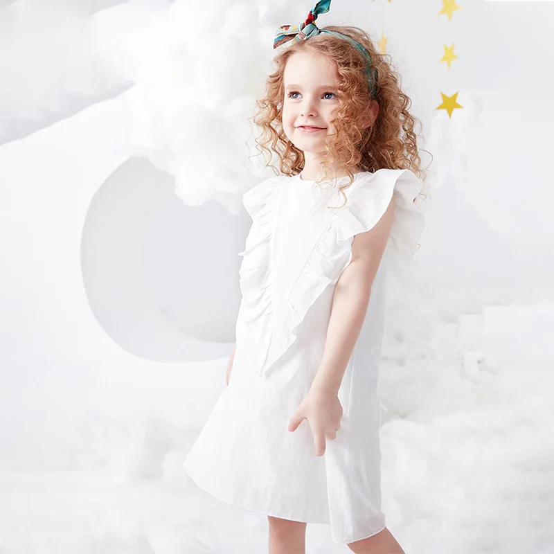 

Girls dress 2019 spring new little girl dress children female children super foreign Korean version of the baby dress