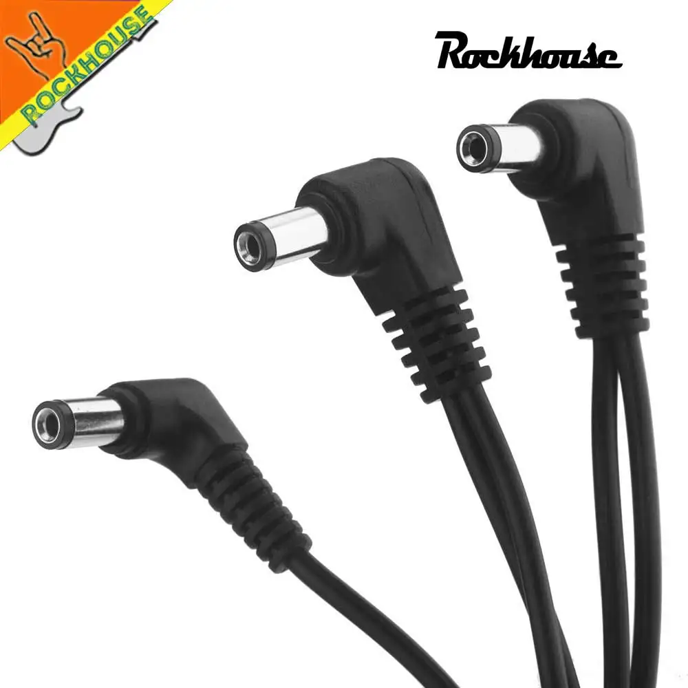 Guitar Pedal Power Supply 6 Ways Electrode Daisy Chain Harness Cable Guitar Pedal Power Supply Adapter Splitter Free shipping