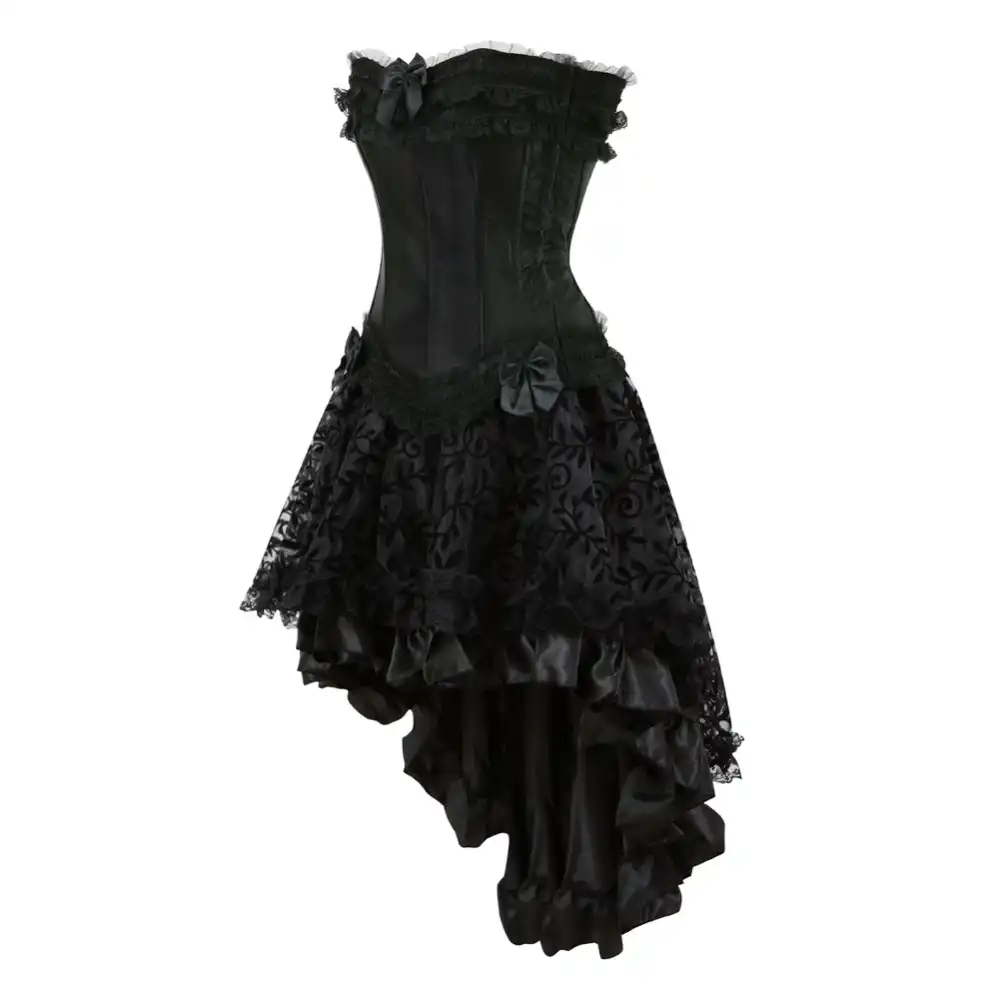 black corset dress gothic