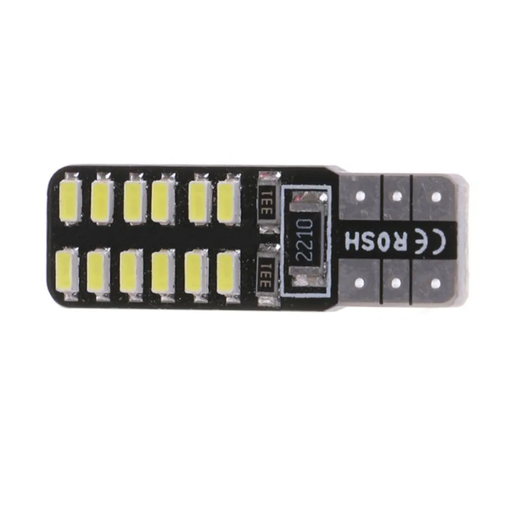 10 шт. T10 Canbus Led 24led 3014smd T10 светодиодные, под шину Canbus, для автомобиля света с поверхностным монтажом W5w Led 194 T10 24smd Canbus Светодиодная Лампочка