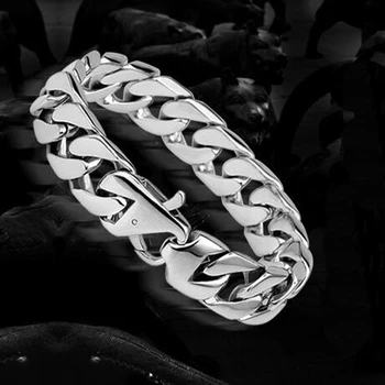 

New Cool Men 316L Stainless Steel Bracelet Bangle With Easy Buckle