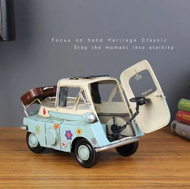 1:1 ISETTA 300 Ретро металлическая модель автомобиля 1958 Милая Классическая машина 100%