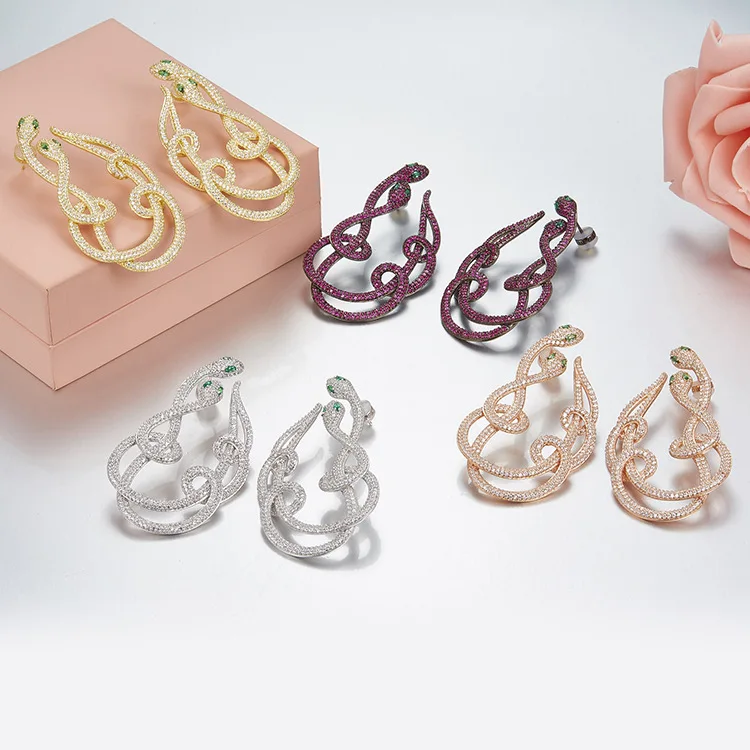 

Summer new design cz zircon fruit earrings for women grape lemon strawberry fruits drop earrings HF jewelry