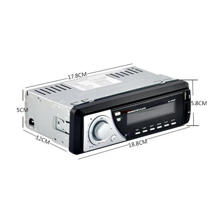 Bluetooth автомобильный стерео аудио в тире FM Aux вход приемник SD USB MP3 радио плеер