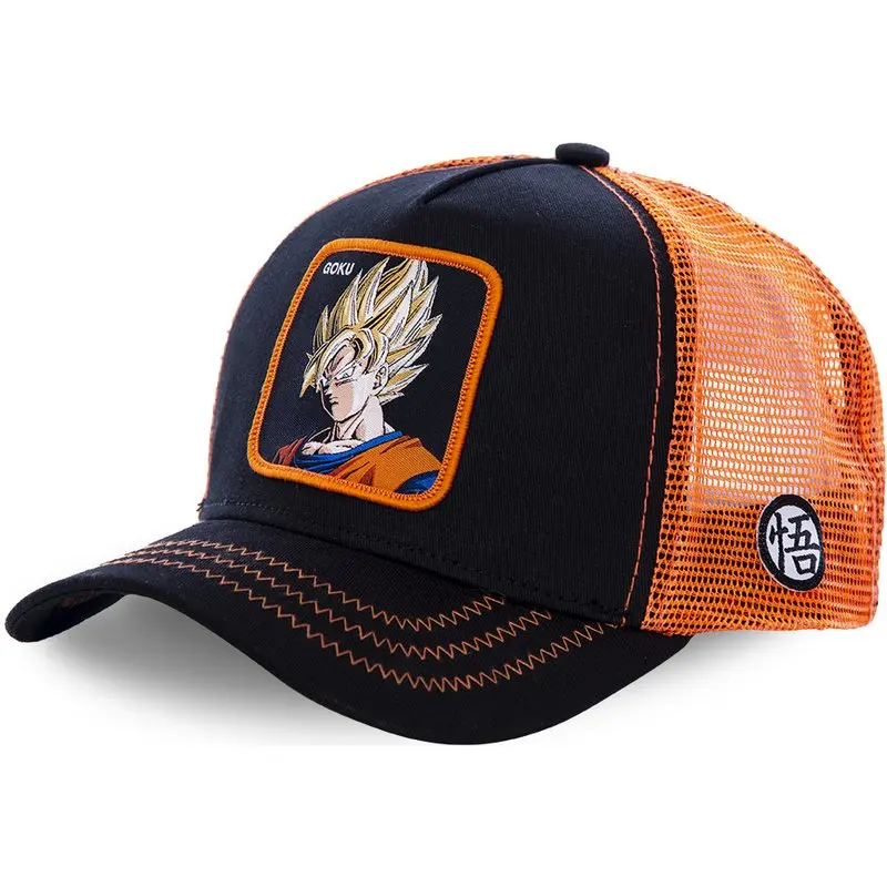 GOKU Высококачественная бейсбольная кепка с вышитым животным тазом, 6 цветов, пикколо, хлопковая бейсболка для мужчин и женщин, хип-хоп, папа, сетчатая Кепка, Кепка-Дальнобойщик - Цвет: GOKU