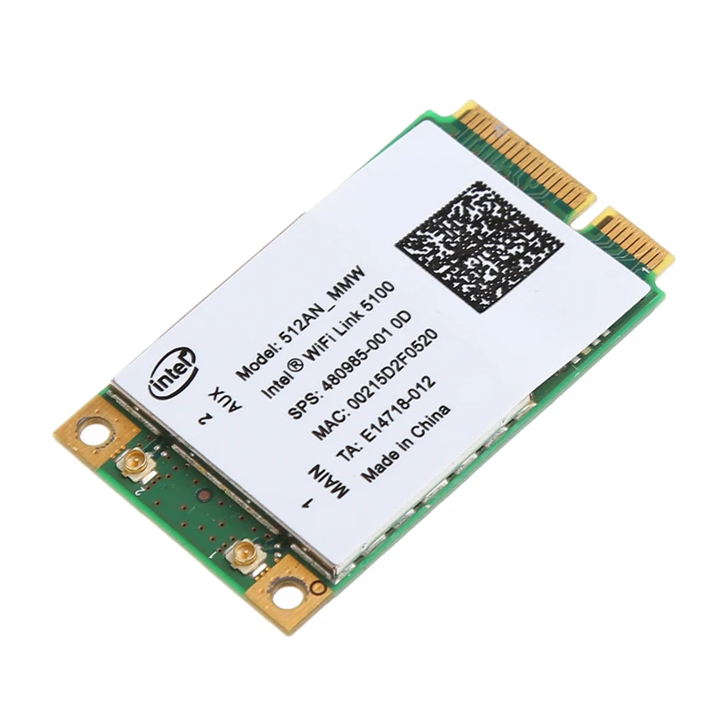 Планшет для Link Intel 5100 WIFI 512AN_MMW 300M Mini PCI E плата беспроводная WLAN карта 2 4/5 ГГц|Сетевые