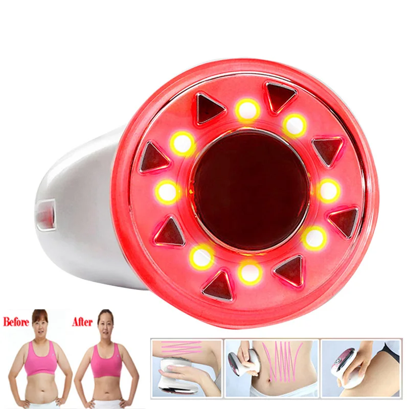  New Portable RF Ultrasonic Cavitation LED Radio Frequency Slimming Massager Machine Fat Burner Anti