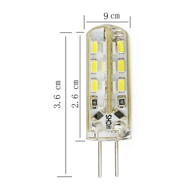 Smuxi 10 шт. G4 светодиодный светильник 3 Вт Мини светодиодный светильник AC DC 12 В SMD3014 прожектор люстра освещение заменить галогенные лампы