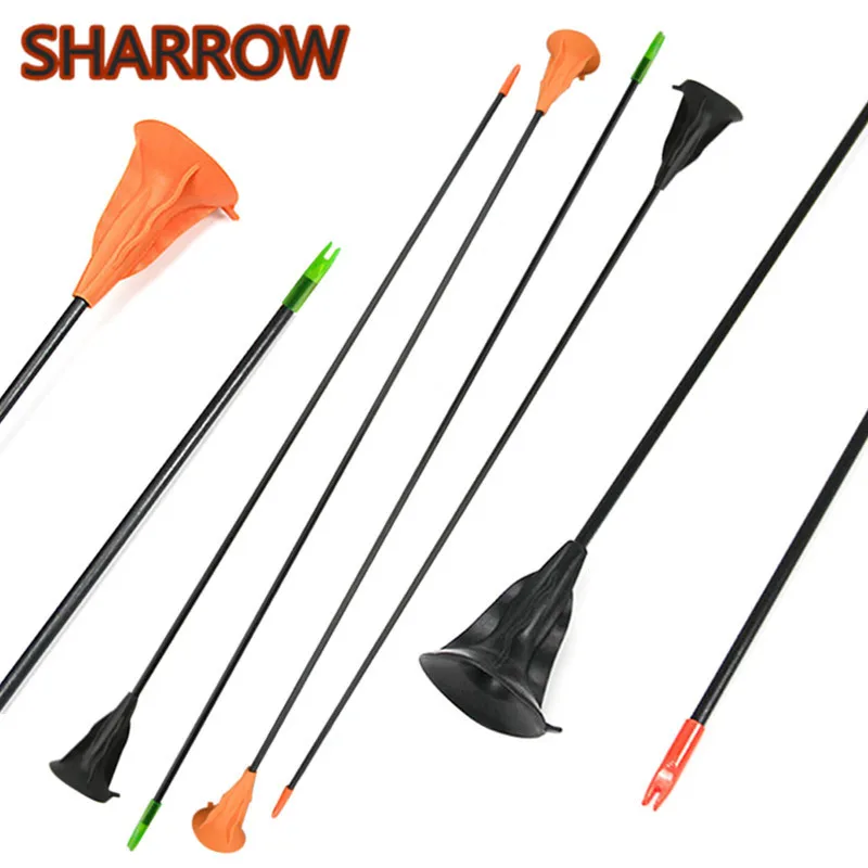 

6/12Pcs 27" Archery Children Sucker Arrows Suction Cup Safty Arrows Fun Toy For Kids Practice Game Shooting Sports Accessories