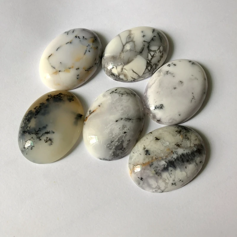 Details about   Dendrite Opal Oval Cab Flat back Loose Gemstone Jewelry Making 4x6mm 