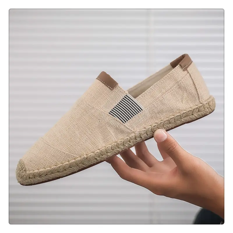 Mens Shoes Casual Male Breathable Canvas Shoes Men Chinese Fashion Soft Slip On Espadrilles For Men Loafers