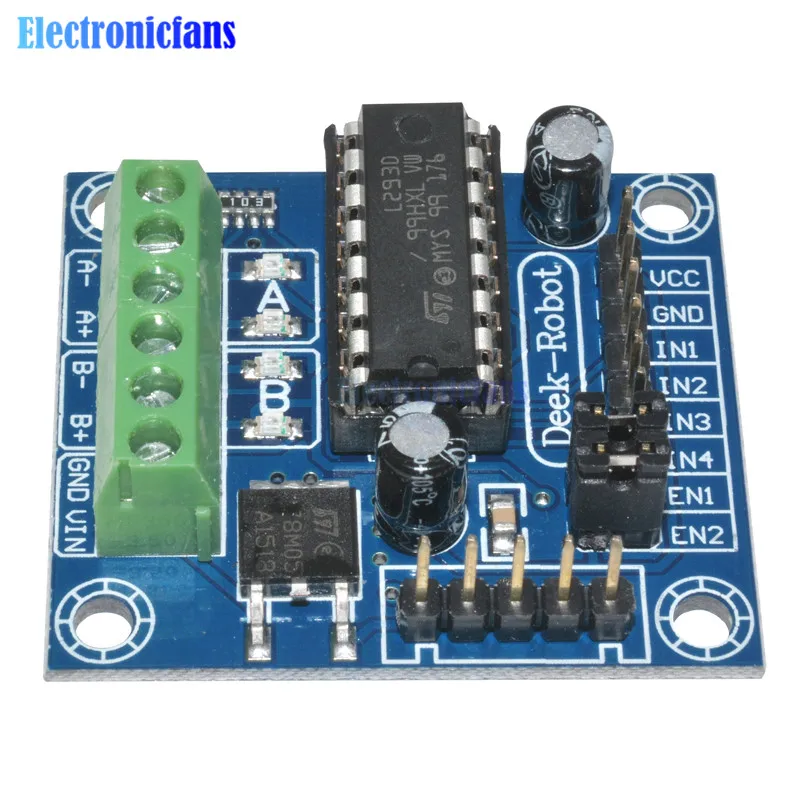 diymore Mini 4-Channel Motor Drive Shield L293 L293D Expansion Board Module High Voltage Current For Arduino R3 MEGA 2560