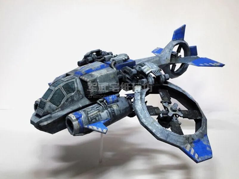 Высококачественная Бумажная модель бомбер StarCraft Banshee набор бумажных моделей 33