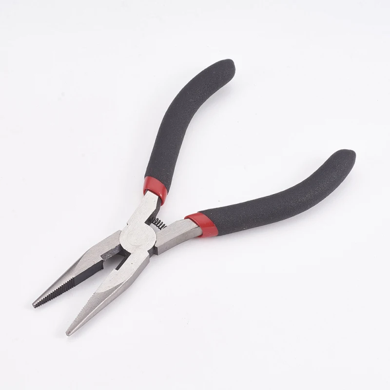 

Carbon Steel Jewelry Pliers Needle Nose Pliers Polishing Jewelry Making Tools 13x7.7x0.9cm