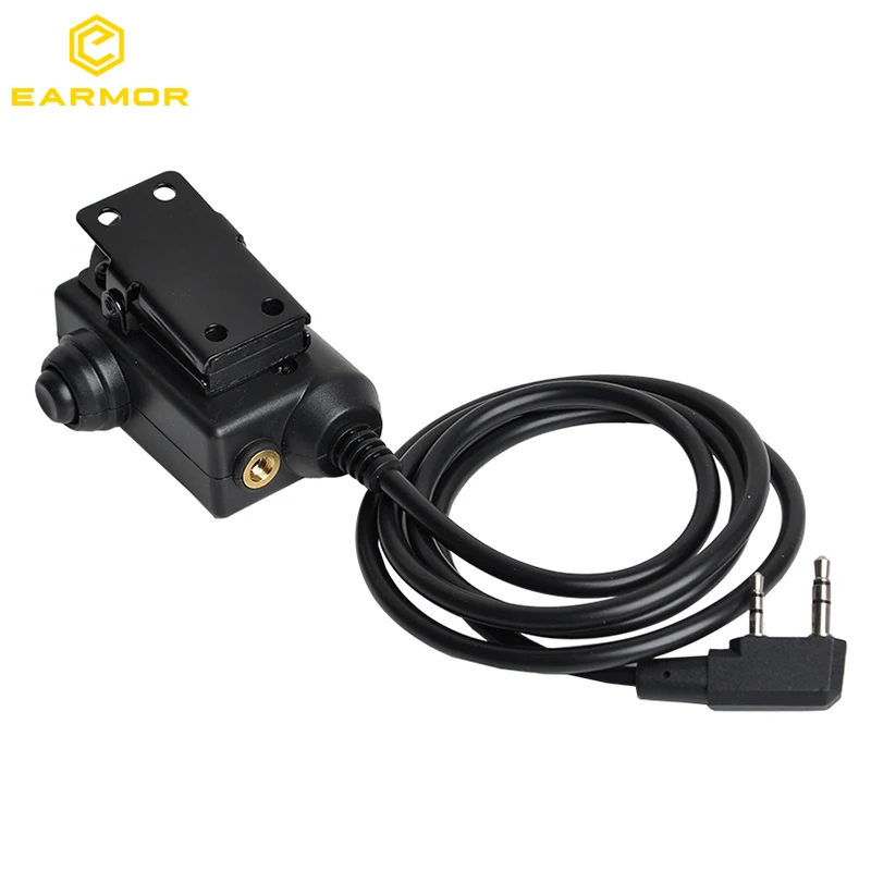 Fone de Ouvido Opsmen Earmor Kenwood Plugue Telefone 3.5 mm Aux Tático Acessório M51 Ptt 10 Fones de Ouvido tático & Acessórios