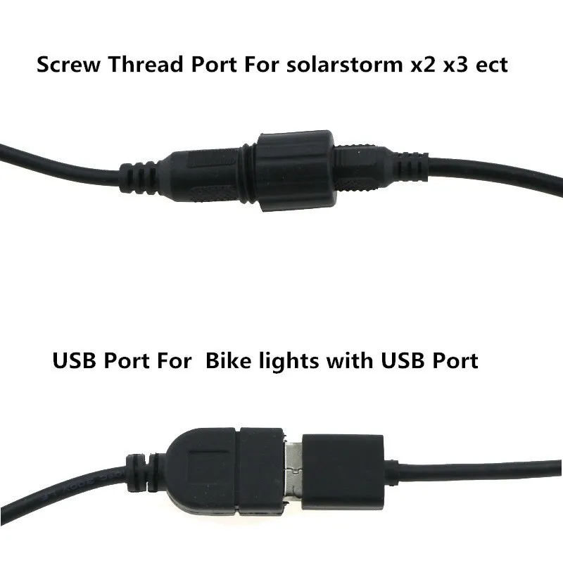 USB+DC connector with screw thread