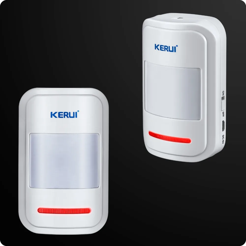 DHL/EMS KERUI беспроводное приложение wifi gsm-сигнализация PSTN домашняя 433 МГц RFID+ 720 P IP камера Беспроводной детектор дыма