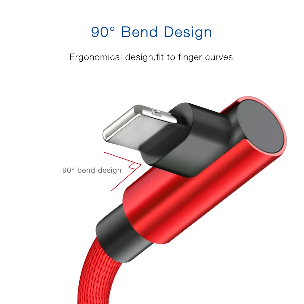 AS ل شحن سريع مع شاحن آيفون 90 درجة USB كابل بيانات ل فون Xr Xs ماكس 8 7 S 6 زائد 6 S SE الهاتف المحمول كابل يو إس بي الحبل