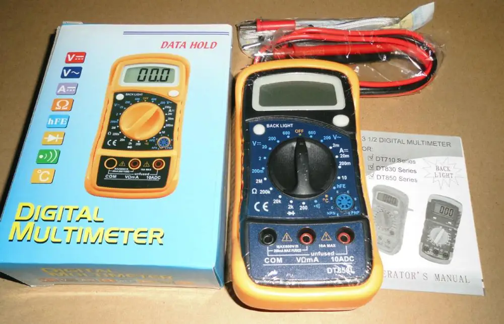 MULTIMETRE DIGITAL DT858L THERMOMETRE