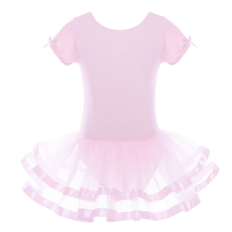 Kids Girls Ballet Dance Tutu Dress Leotard Toddler Gym Costume Dancewear 3-8 Y