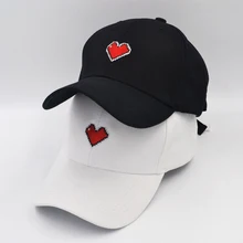 «Любящее сердце» Бейсбол Кепки шляпа c вышивкой, для отца хлопок словечки Snapback Кепки s; модная обувь унисекс; регулируемый Лидер продаж
