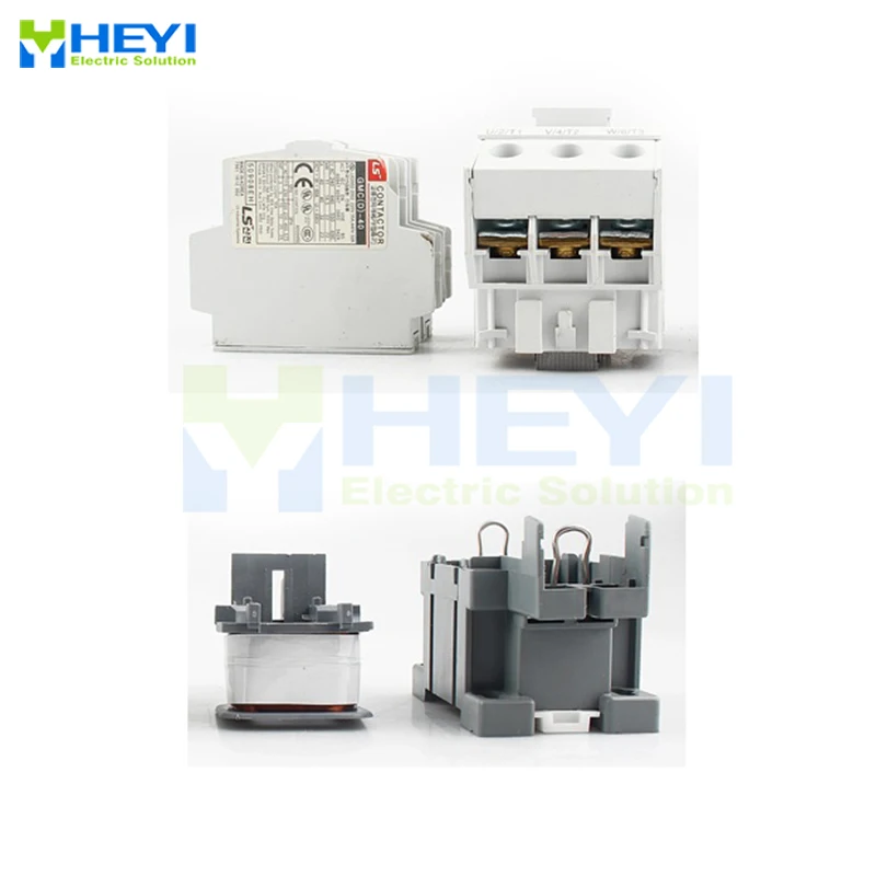 GMC-50 Types of Contactor Three Pole Protect Power Circuit 24V 36V 48V 110V 220V 380V for AC Motor Insulate