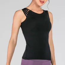 Женские Без Рукавов сплошной цвет дышащий жилет топы для летних видов спорта Йога FH99