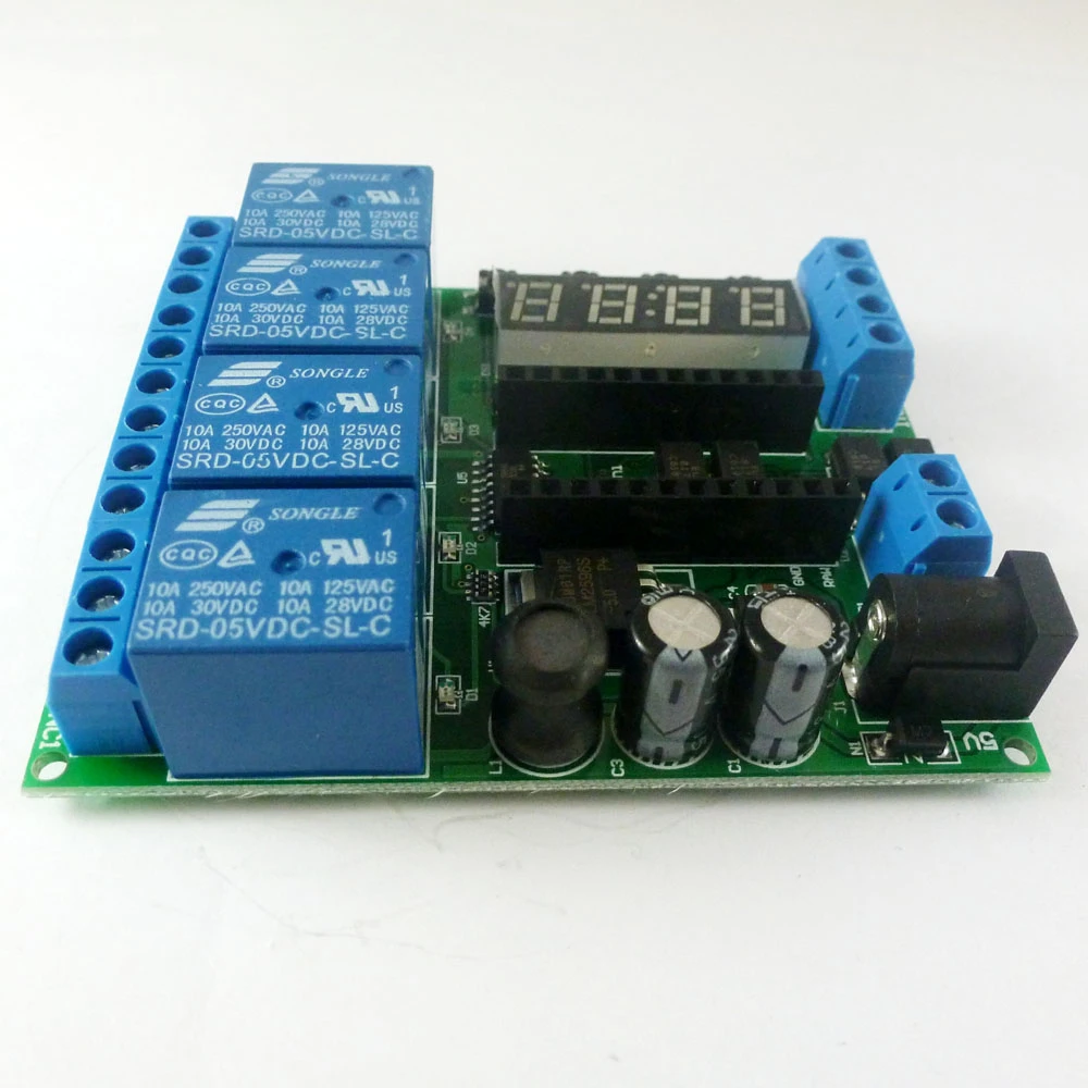 DC 5V 12V 24V 4 CH Pro mini PLC Board Relay Shield Module For Arduino ...