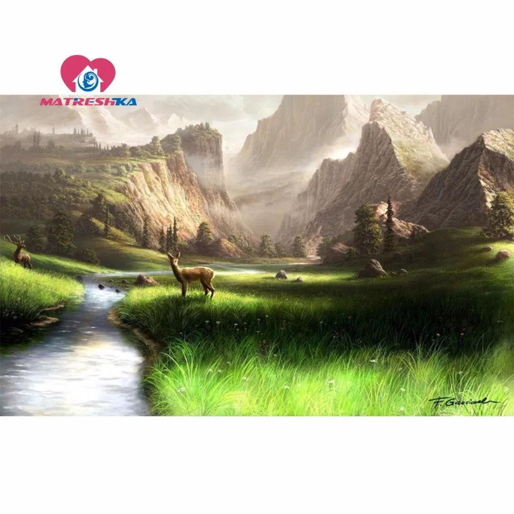 

Diamond mosaic full square rhinestones 5d diamond embroidery landscape nature DIY diamond painting Set for embroidery stitch