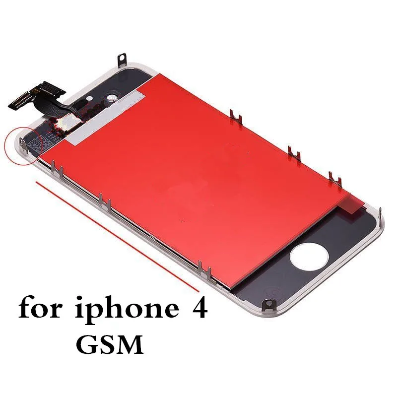 Для iphone 4S 4 GSM CDMA A + ЖК дисплей для сенсорный экран сборка дигитайзер Pantalla|Экраны