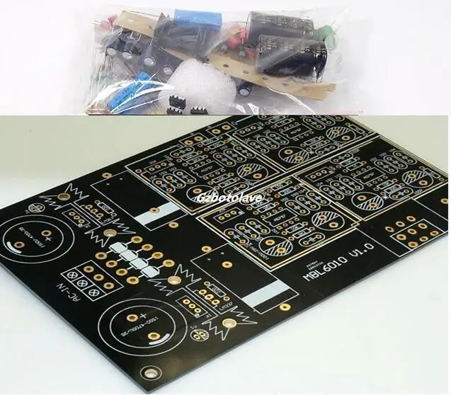 High-end MBL6010D Hi-Fi предусилитель DIY kit стерео принять JRC5534 Индивидуальные черное золото издание