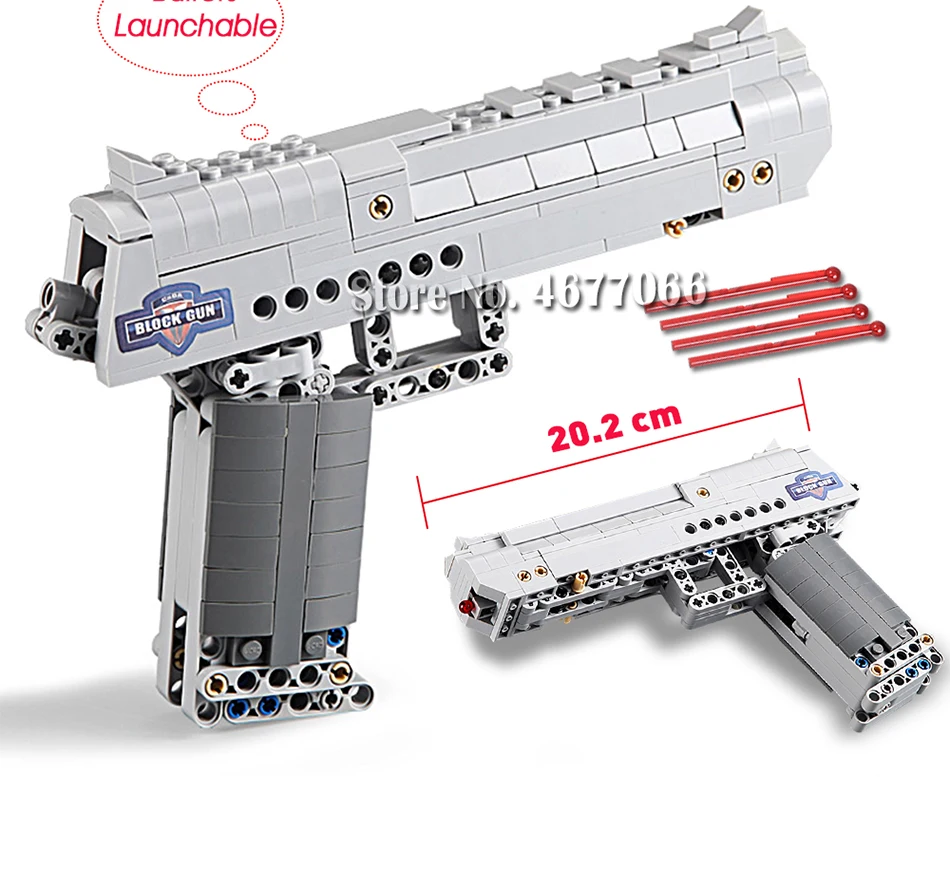 Cada строительные блоки technic пистолет игрушечные модели и строительство Игрушечная модель пистолета 98k кирпичи развивающие игрушки для детей ww2 игрушки для детей