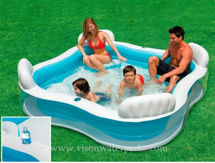 inflatable pool with seats