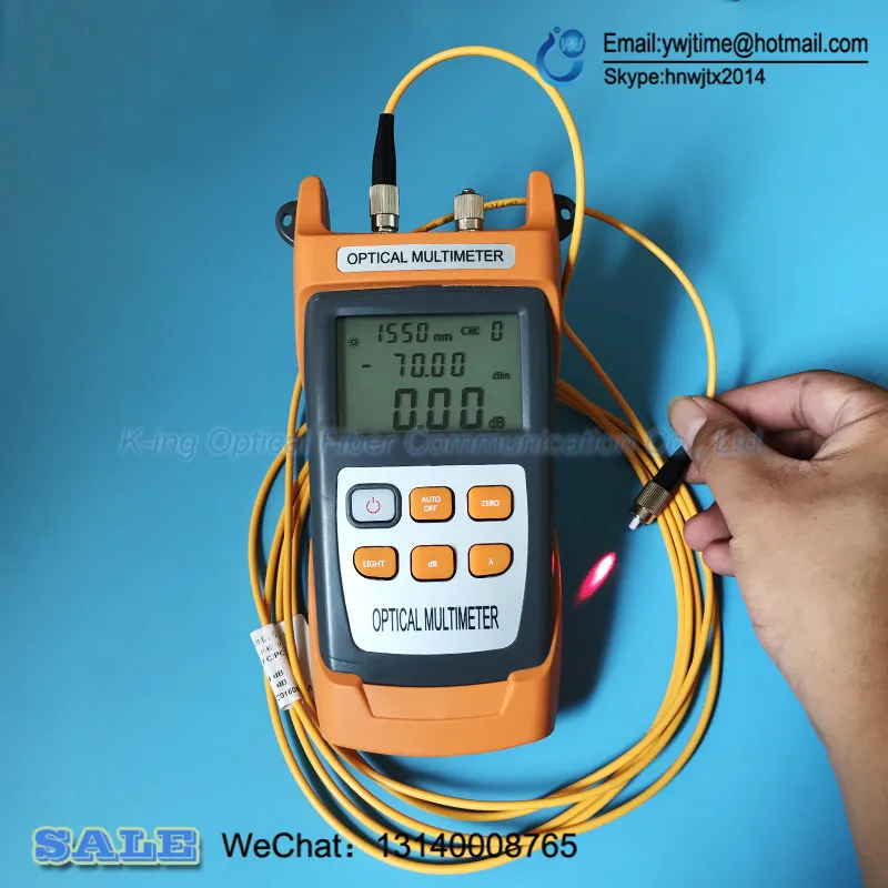

KING-40S FTTH Fiber Optical Power Meter -70 To +10dbm And 10mw 10km Fiber Optic Cable Tester Visual Fault Locator