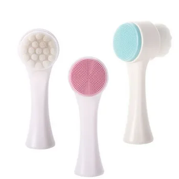 

1PC Portable 3D Double Side Multifunctional Face Brush Skin Cleaner Face Washing Machine Exfoliator Facial Cleaning Brush