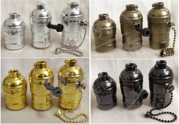 

1pcs Vintage Choose Edison Lamp Holder Pendant Light E27 Socket UL/110V/220V Lamp Base