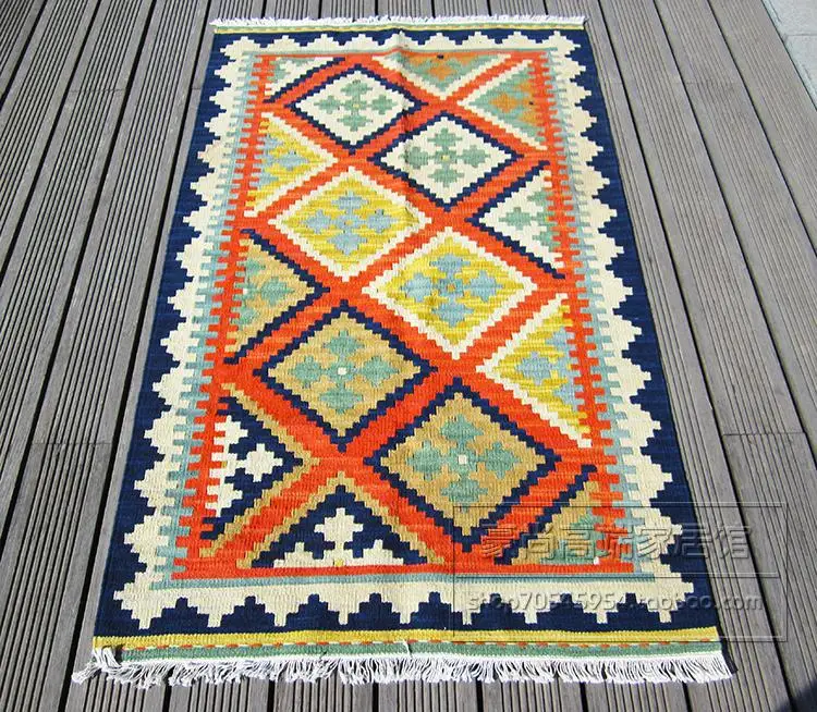 Печи ручной работы шерсть плетеные коврики экзотические Национальный Ветер прикроватный забор Турция Стиль дорожка для коридора гобелен 76gc149yg4
