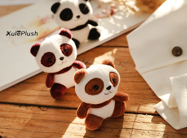 FULL ALL Pandas , Size 4-11CM Panda DOLL , Plush Stuffed Key chain TOY & Gift Pendant Plush Toys , Wedding Bouquet TOY DOLL - Image 5