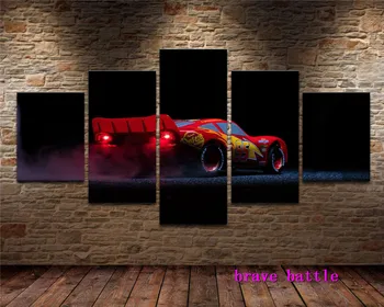 

Cars ,Lightning Mcqueen Home Decor HD Print Portrait Art Painting on Canvas