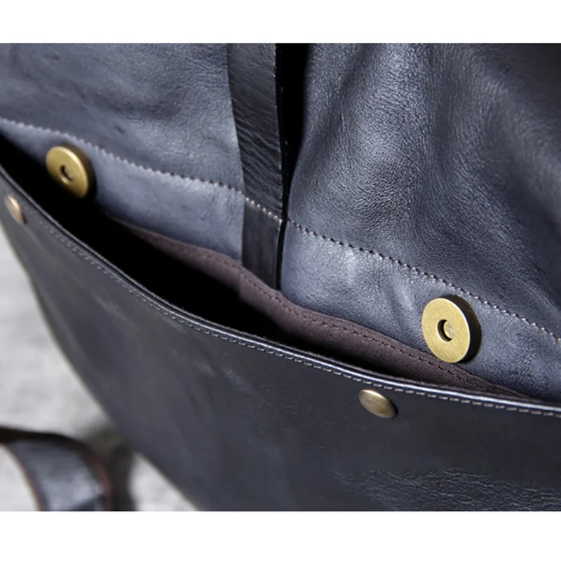 AETOO Head cowhide Retro Casual single shoulder crossbody bag men's leather Classic postman pack