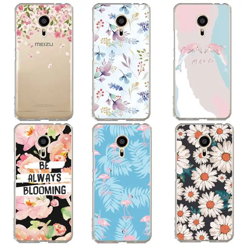 Мягкий прозрачный чехол из ТПУ с фламинго для meilan MX6 pro6 U20 U10 A5 M5 M5S E E2 Fish Flora Coque Fundas