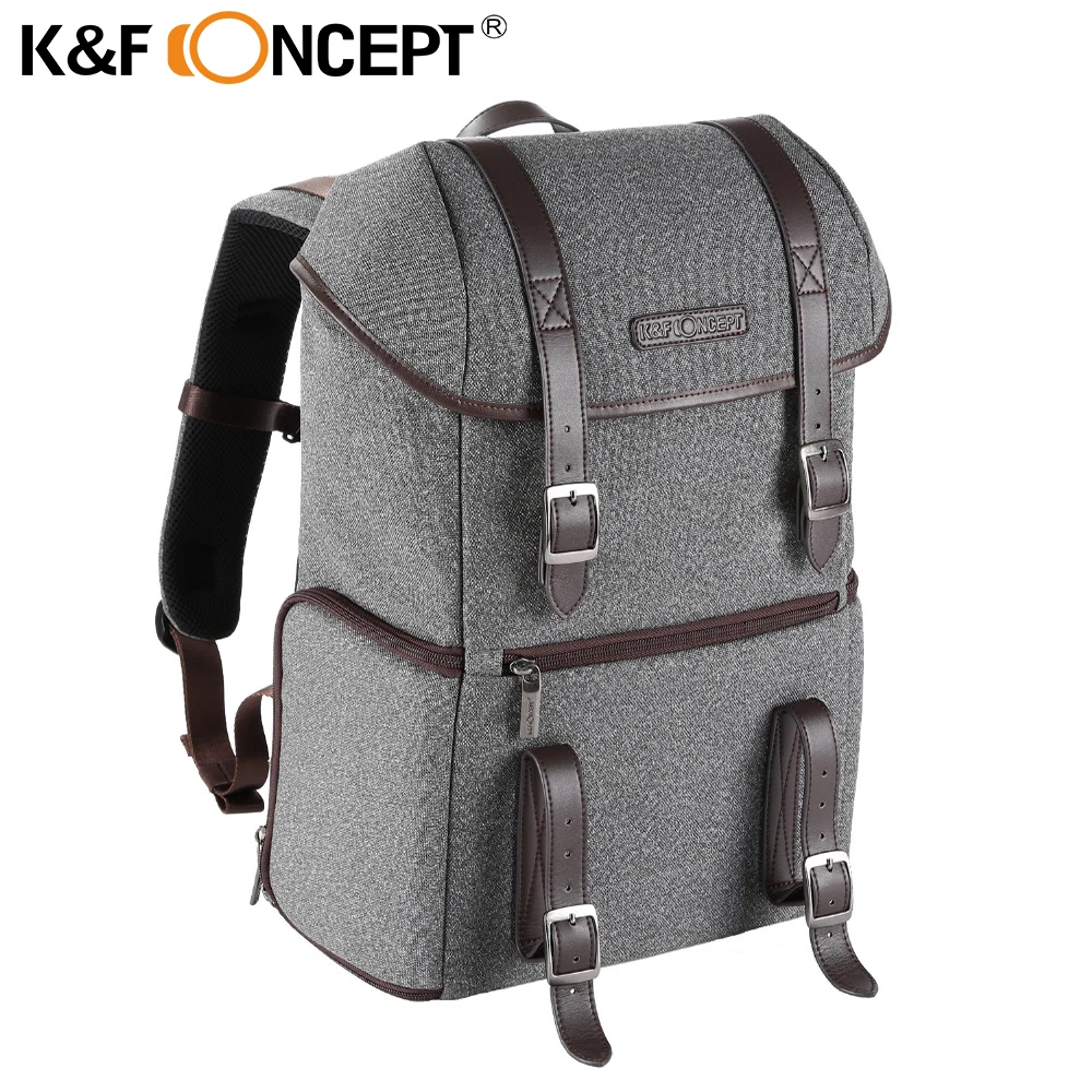 

K&F CONCEPT Multi-functional Camera Backpack Video Photo Digital Shoulders Padded Bag Case Waterproof Shockproof Bags for Canon