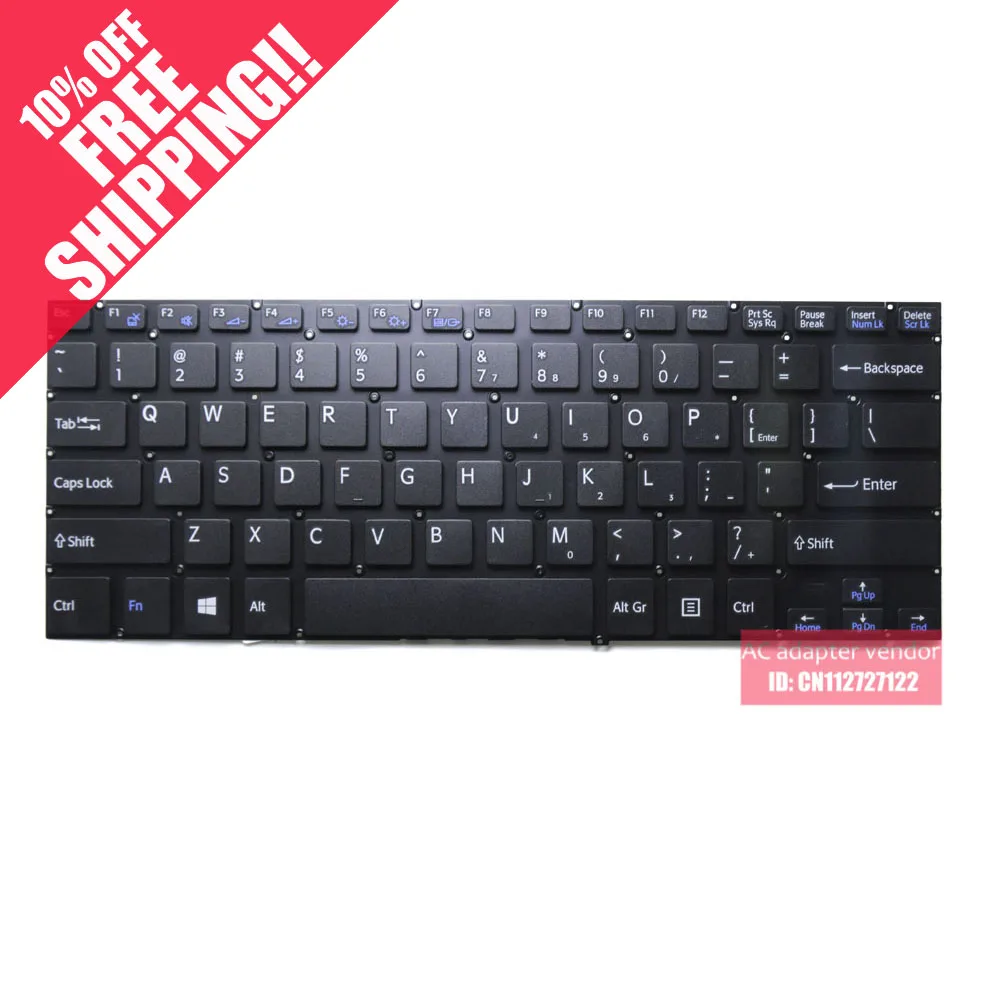 Для SONY SVF14 SVF143ALQT новая сменная Клавиатура для ноутбука с английской раскладкой |