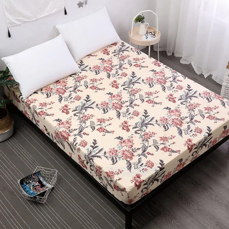 Fitted Sheets Bed Sheet Bedspread Protect Mattress Bedding Cover Home Textile